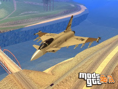 Jato Eurofighter Typhoon 2000 UPEO para GTA San Andreas